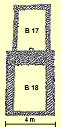  Narmer's two grave chambers in  Abydos 