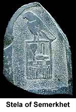 Stele of pharaoh Semerkhet