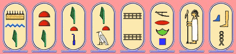 The 8 kings of dynsty 1 in the Abydos list.