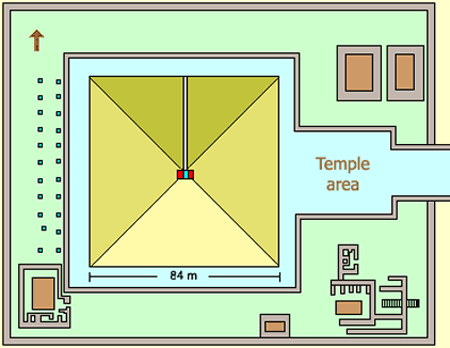  The pyramid complex of king Amenemhet I, at Lisht. 