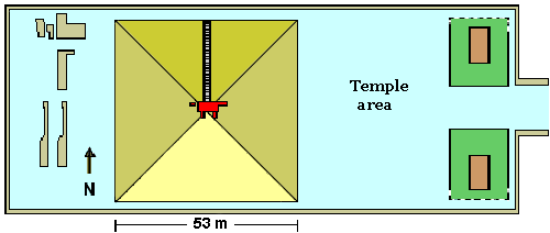  Plan of the pyramid of king Amenemhet II. 