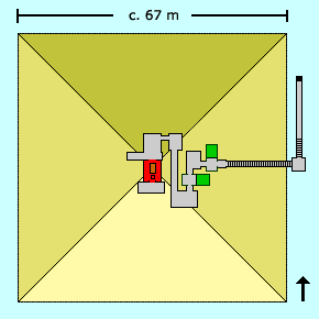  The north unfinished pyramid at Mazghuna 15 km south of Sakkara, possibly the tomb of Sobeknefru 