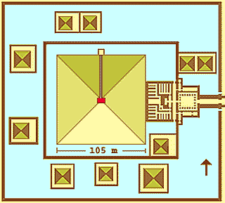  Plan of the pyramid area of king Senwosret I. 