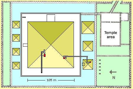  Plan of the pyramid of king Senwosret III. 