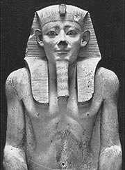  Stone statue of a young Senwosret I, from the Egyptian Museum in Cairo 