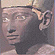  Head from a wooden statue of the king from the Egyptian Museum in Cairo. 
