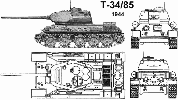 Чертеж деревянного танка